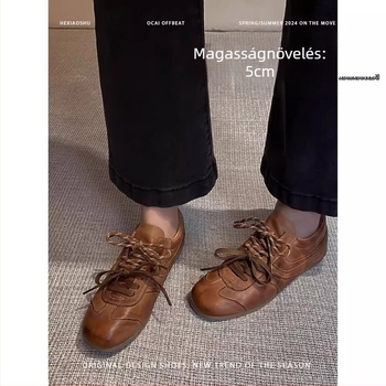 Női velúr tornacipő kerek orral, alacsony sarok 1–3 cm, gumi talp, bőr belső