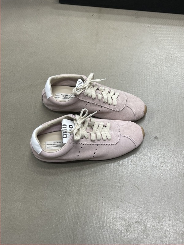 THE·FENGLIYA NŐI SPORT-CASUAL CIPŐ TERMÉSZETES BŐRBŐL, KÖNNYŰ, TALP MARHA INAS ANYAGÚ, KEREK O R R, 3-5 CM SARKÚ, ELŐRE FŰZÉS