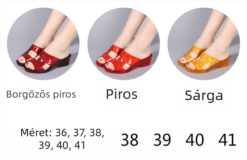 Nyári női papucs zselés kristályokkal, koreai stílusú divatpapucs, fürdőszobai csúszásmentes