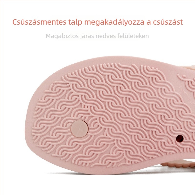 Hotmarzz klín papucsok csúszásmentes talppal, PVC felsőrész, halháló mintázatú ujjtartás, termékkód H.m.7140, 2025 nyár