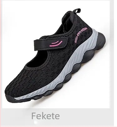 Uniszex kötős sétacipő, Flying-Weave felső, kerek orr, alacsony sarok 1–3 cm, őszi 2024