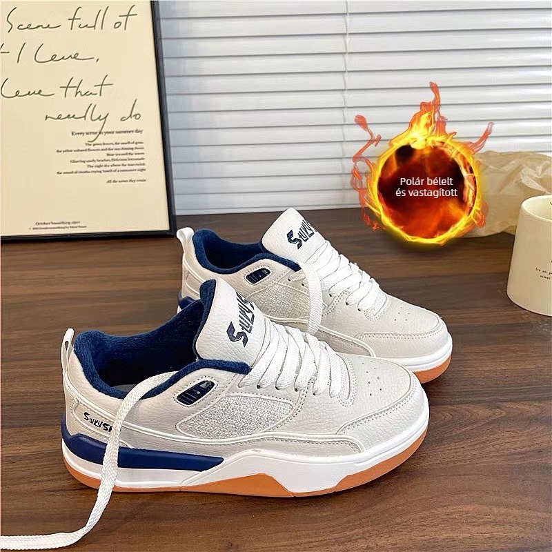 Női mindennapi tornacipő, felsőrész szintetikus plüssből, fűzős zárás, gumitalp Goodyear technológiával, sarokmagasság 0–1 cm