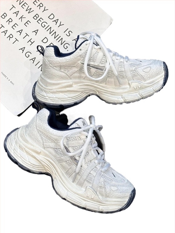 Női dad shoes, casual stílus, könnyű, puha talpú, fűzővel, alacsony felső rész, légáteresztő hálós bélés