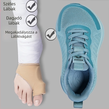 Uniszex széles lábfejű futócipő, textil felsőrész, kerek orr, elülső fűzőzárás, 2025-őszi megjelenés