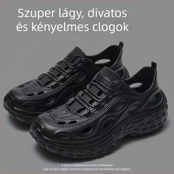 Folyóparti túracipő, Uniszex, EVA felsőrész és EVA talp, 3 cm talpvastagság, injektált talp.