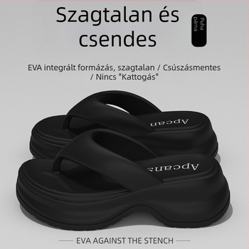 Női vastag talpú papucs, EVA felsőrész, EVA talp, kerek orr, 2025 tavaszi kiadás, nyári használatra