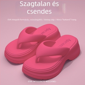 Női vastag talpú papucs, EVA felsőrész, EVA talp, kerek orr, 2025 tavaszi kiadás, nyári használatra