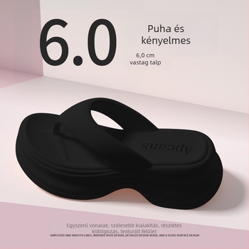 Női vastag talpú papucs, EVA felsőrész, EVA talp, kerek orr, 2025 tavaszi kiadás, nyári használatra