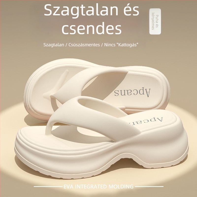 Női vastag talpú papucs, EVA felsőrész, EVA talp, kerek orr, 2025 tavaszi kiadás, nyári használatra