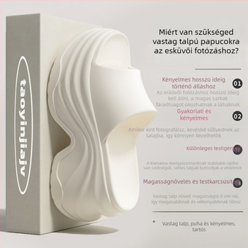 Női platform szandálok, vastag talppal, EVA kivitelezés, nyitott orr, utcai stílus, 8 cm magasság