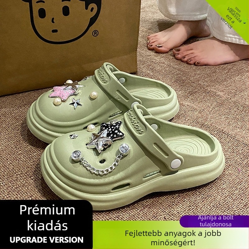 Női EVA lukas szandál, légáteresztő, 5–8 cm vastag talp, Baotou sorozat, injektált talp