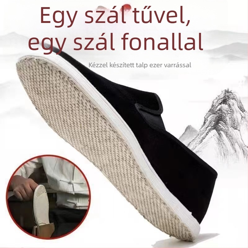 Uniszex vászon cipő, kerek orr, alacsony felső rész, gumírozott talp, varrott kivitelezés, lélegző