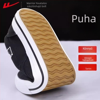Uniszex vászon Slip-On cipő, felsőrész: vászon, talp: gumi, vulkanizált konstrukció, EVA talpbetét