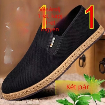 Textil slip-on cipő, rugalmas felsőrész, gumírozott talp, alacsony sarkú 1–3 cm, nyári mindennapi viselet