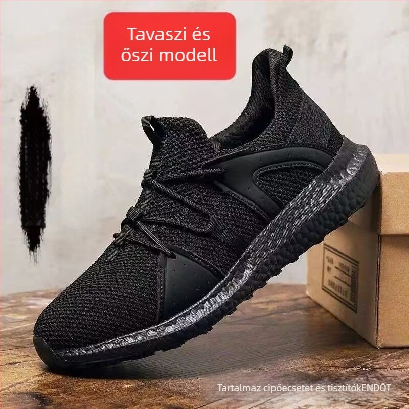 Uniszex edzőcipő Flyknit felsőrész, alacsony profil, könnyű, csúszásmentes talp, lélegző hálós belső