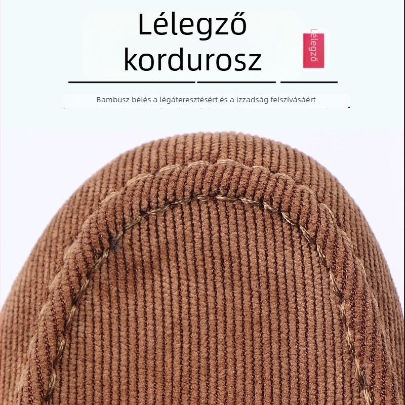 Férfi vászoncipő slip-on, felső része velúr, kerek orr, légáteresztő, TPR talp