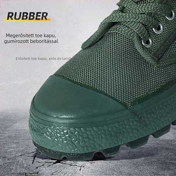 3537 Liberation Shoes – vászon felsőrész, gumi talp, lélegző, csúszásmentes és kopásálló munkás cipő