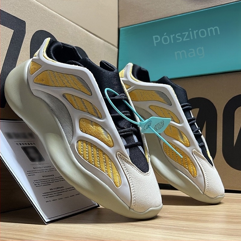 Uniszex platformcipő hálós felsőrésszel és csíkos mintával, légáteresztő, fűzős, gumírozott talppal, magasságot növelő 3–5 cm