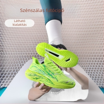 Futócipők szénlemezes párnázással, légátető hálós felsőrésszel, könnyűek, csúszásmentesek és fényesek