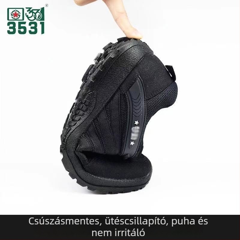 3531 munkacipő vászon felsőrész, gumi talp, elöl fűzőkkel, kerek orrú