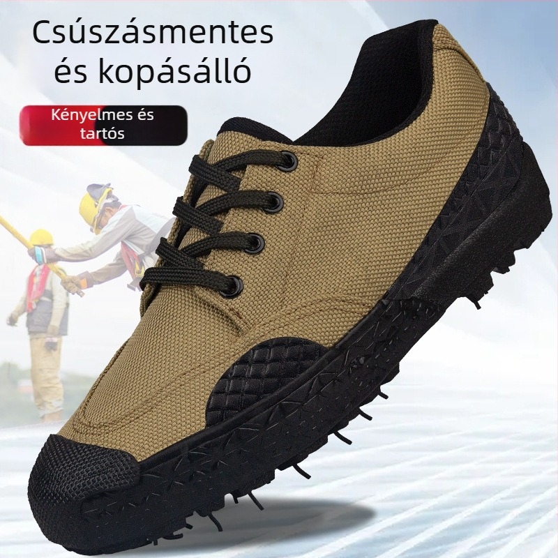 3520 Liberation Cipők - Kamufláž Vászon Felsőrész, Gumírozott Talp, Csúszásmentes, Fűzővel Záródó