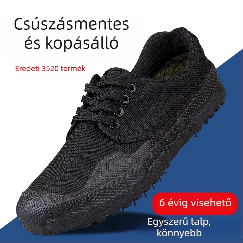 3520 Liberation Cipők - Kamufláž Vászon Felsőrész, Gumírozott Talp, Csúszásmentes, Fűzővel Záródó