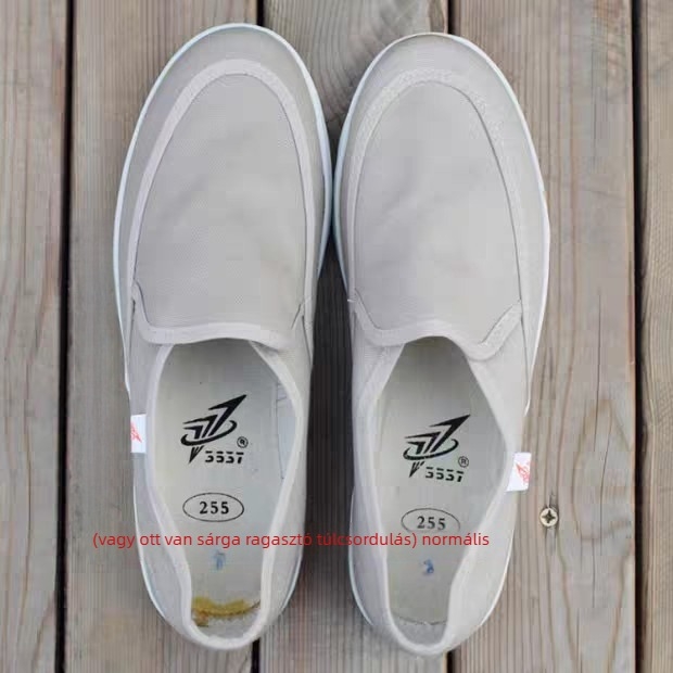 Jihua 3537 Vászon Slip-On Cipő, Uniszex, Alacsony Profil, Körkörös Orr, Gumírozott Talp
