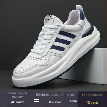 Férfiaknak szóló alacsony talpú platform cipő, felsőrész első réteg marhabőrből, belső bőr, EVA talp, fűzővel záródó, 3–5 cm sarok