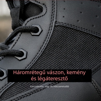 Martin bakancs kültéri használatra, vízálló, lélegző, csúszásmentes, magas szár, EVA talp