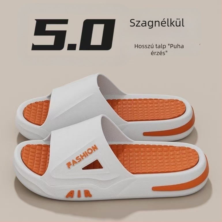 Férfi PVC flip-flopok, mindennapi kültéri lábbeli, PVC felsővel és PVC talppal