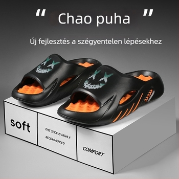 Férfi papucs talpmasszázzal, csúszásmentes, EVA anyag