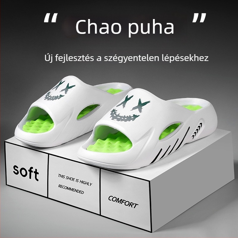 Férfi papucs talpmasszázzal, csúszásmentes, EVA anyag