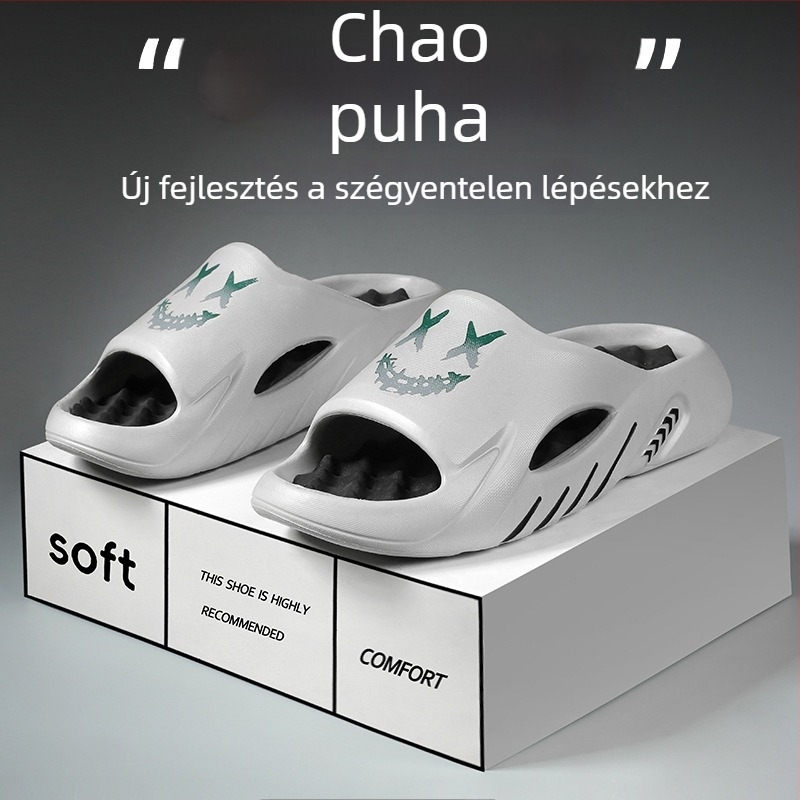 Férfi papucs talpmasszázzal, csúszásmentes, EVA anyag