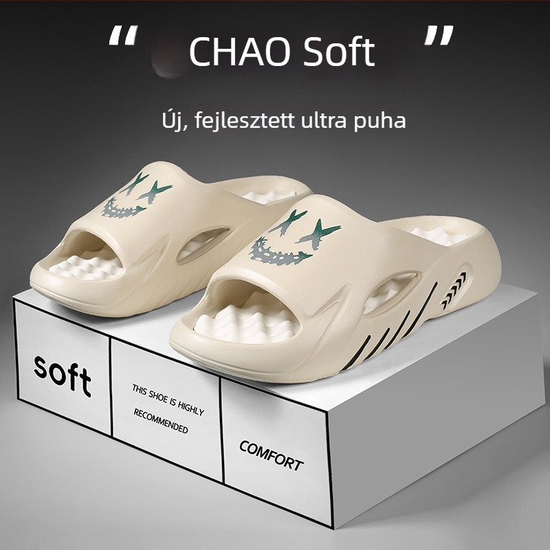 Férfi papucs talpmasszázzal, csúszásmentes, EVA anyag