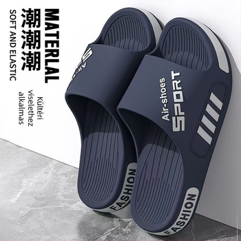 Férfi flip-flop PVC felsőrésszel, EVA talppal, Leisure stílus, injektált talp