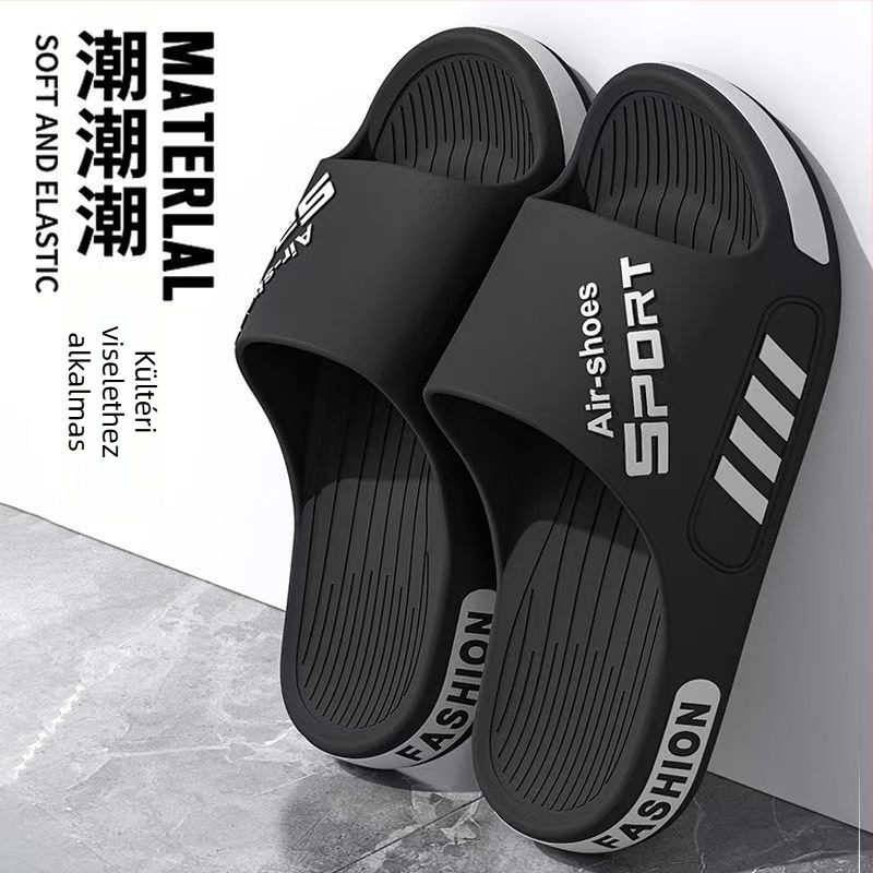 Férfi flip-flop PVC felsőrésszel, EVA talppal, Leisure stílus, injektált talp