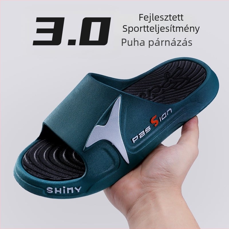 Lettuce férfi nyári papucs, PVC felső és talp, injekciós technológia, egy darabból formázott szerkezet, nyitott lábujj, kreatív trend stílus