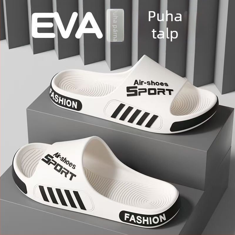 Chilunte uniszex EVA papucs otthonra és a strandra, lélegző vastag talp, nyitott lábujj, injektált talp