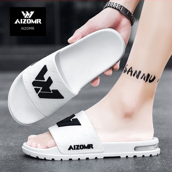 Aizomr EVA férfi flip-flop papucs — nyitott lábujj, légáteresztő, csúszásmentes, EVA felső rész és EVA talp, 3 cm talpmagasság