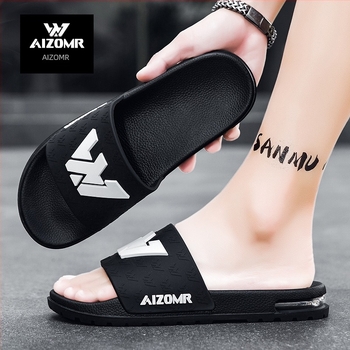 Aizomr EVA férfi flip-flop papucs — nyitott lábujj, légáteresztő, csúszásmentes, EVA felső rész és EVA talp, 3 cm talpmagasság