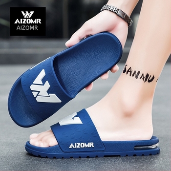 Aizomr EVA férfi flip-flop papucs — nyitott lábujj, légáteresztő, csúszásmentes, EVA felső rész és EVA talp, 3 cm talpmagasság