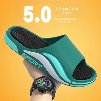 Uniszex PVC papucs kopásálló, rugalmas, vastag talppal; injekciós öntésű gyártás; nyárra, beltéri és kültéri használatra. Márka Monkey Leader.