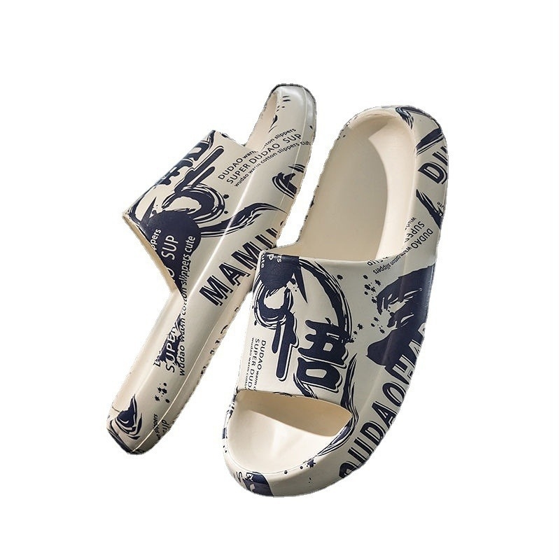 Férfi papucs, PVC felső rész és PVC talp, injektált talp, csúszásmentes, beltéri és kültéri használatra, nyárra.