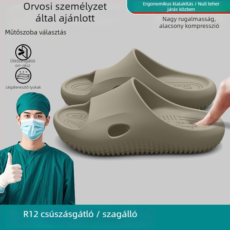 Orvosi csúszásmentes női papucsok, műtőbe való, nyári beltéri arch-támogatással, könnyűek és szagtalanok