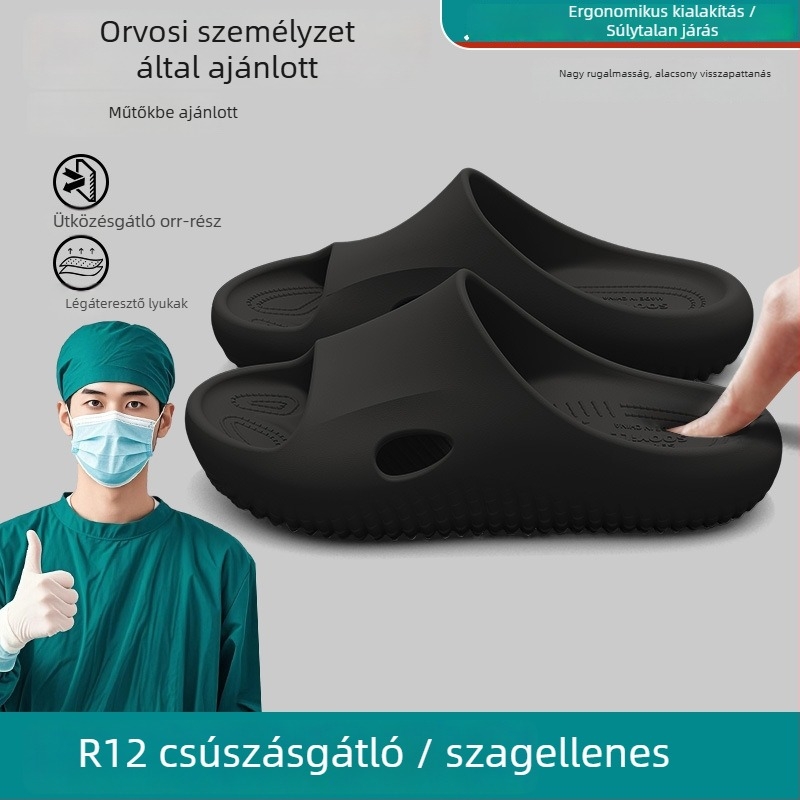 Orvosi csúszásmentes női papucsok, műtőbe való, nyári beltéri arch-támogatással, könnyűek és szagtalanok