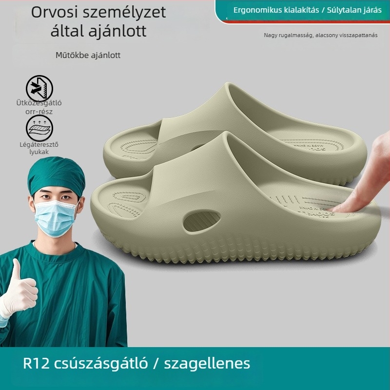 Orvosi csúszásmentes női papucsok, műtőbe való, nyári beltéri arch-támogatással, könnyűek és szagtalanok