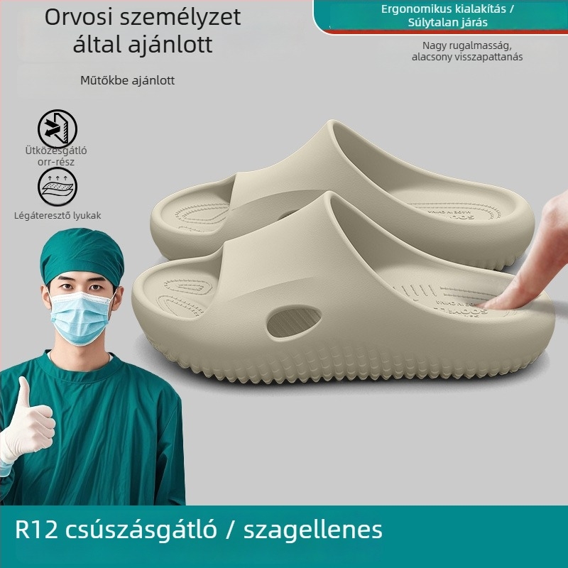 Orvosi csúszásmentes női papucsok, műtőbe való, nyári beltéri arch-támogatással, könnyűek és szagtalanok