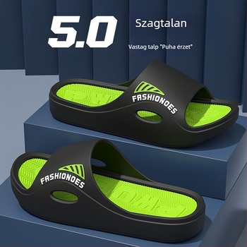 Férfi papucs PVC felsőrésszel, PVC talppal, puha talp, sportos stílus, beltéri és kültéri használat