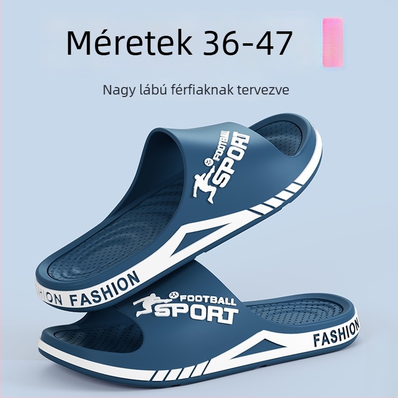 Szagtalan férfi szandál csúszásmentes vastag talppal, beltéri és kültéri használatra, extra nagy méret, nyár