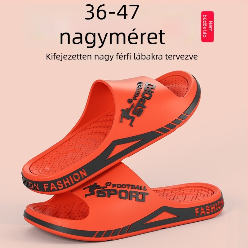 Szagtalan férfi szandál csúszásmentes vastag talppal, beltéri és kültéri használatra, extra nagy méret, nyár